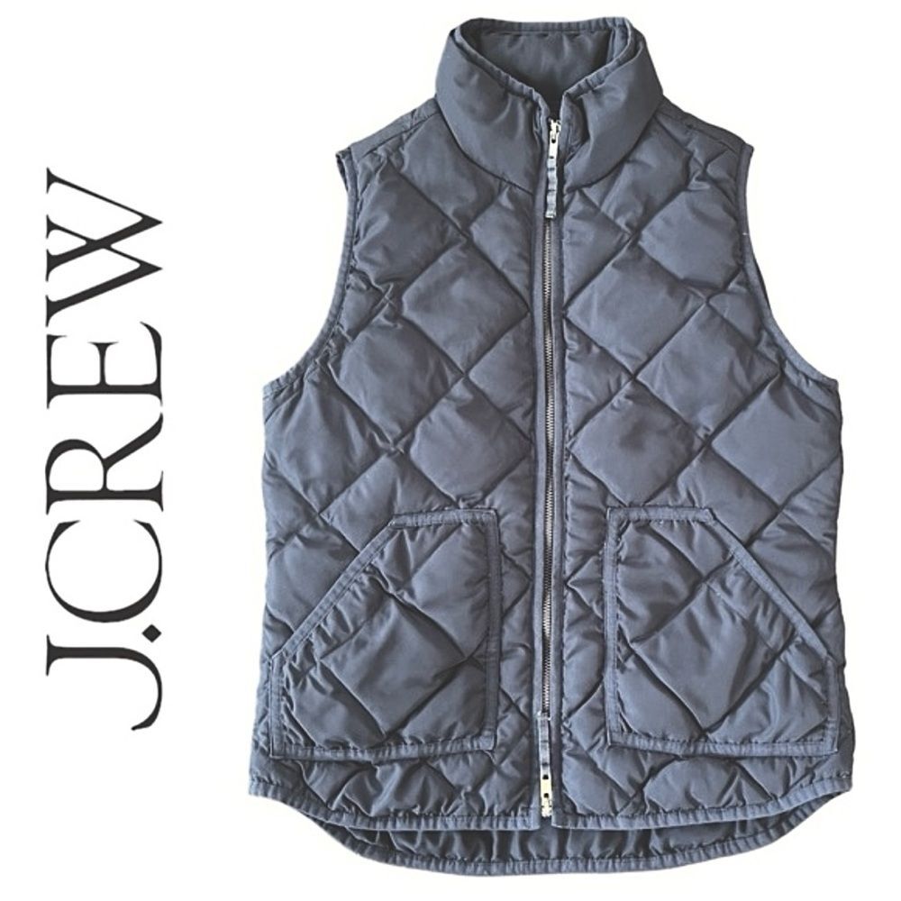J. Crew Black Down Puffer Vest S